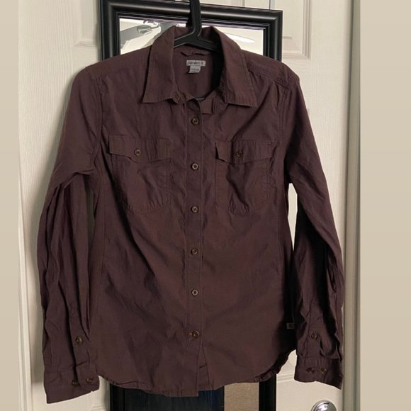 Carhartt Flex Relaxed Fit Three-Quarter Sleeve Shirt ~ Size Medium - Picture 2 of 7